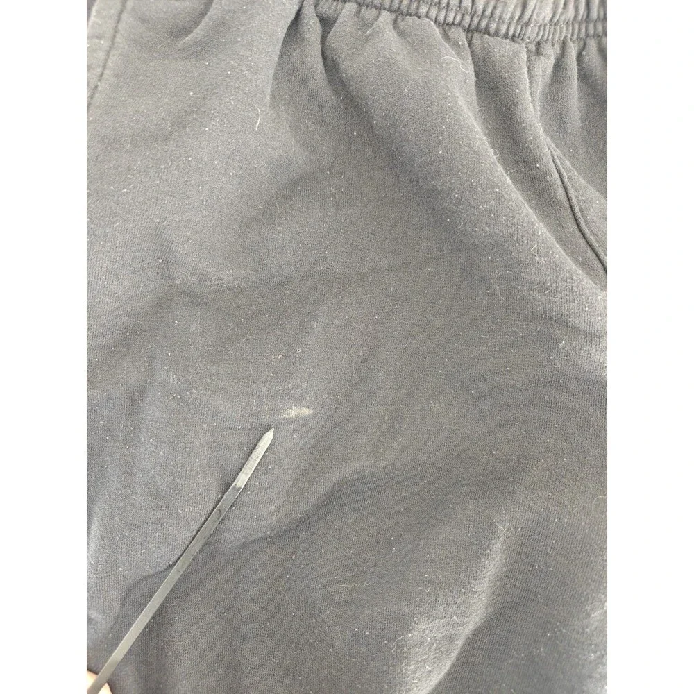 Champion Men's Black Jogger Sweatpants Size L Elastic Waist Athletic Logo